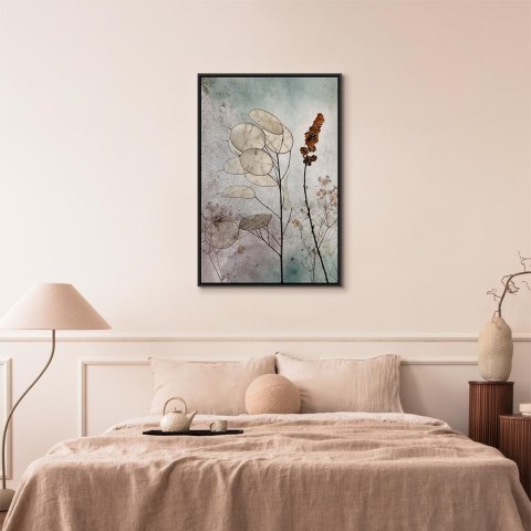 Obraz - Mglista lunaria (1-częściowy) pionowy 60x90 W ramie drewnianej czarnej