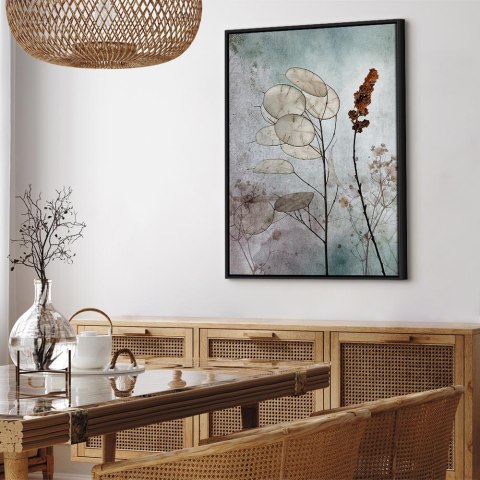 Obraz - Mglista lunaria (1-częściowy) pionowy 60x90 W ramie drewnianej czarnej