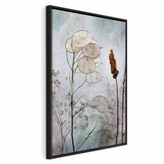 Obraz - Owoce lunarii (1-częściowy) pionowy 60x90 W ramie drewnianej czarnej