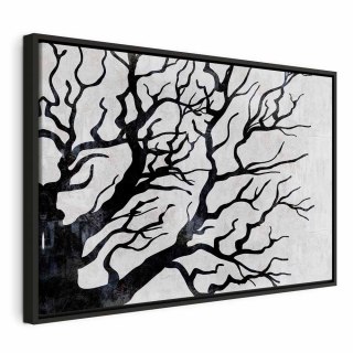 Obraz - Zimna natura (1-częściowy) szeroki 120x80 W ramie drewnianej czarnej