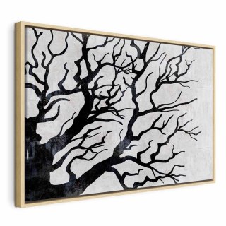 Obraz - Zimna natura (1-częściowy) szeroki 90x60 W ramie drewnianej naturalnej