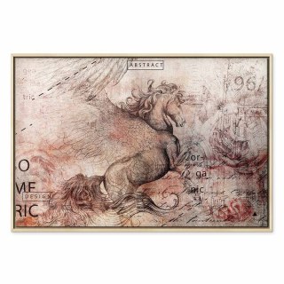 Obraz - Artystyczna wizja (1-częściowy) szeroki 120x80 W ramie drewnianej naturalnej