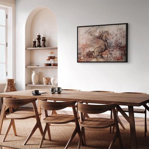 Obraz - Artystyczna wizja (1-częściowy) szeroki 90x60 W ramie drewnianej czarnej