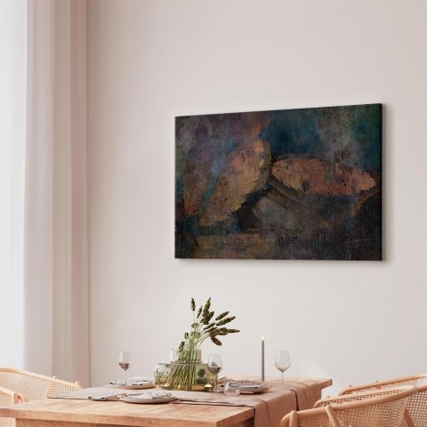 Obraz - Miedziane liście (1-częściowy) szeroki 60x40 Na płótnie włoskim