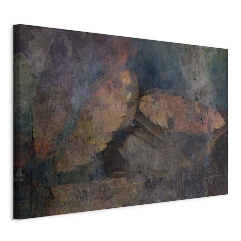 Obraz - Miedziane liście (1-częściowy) szeroki 90x60 Standard