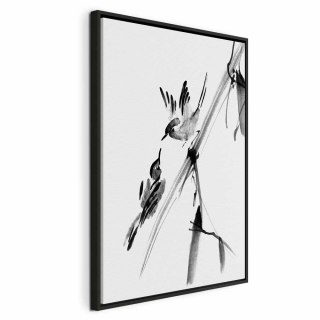 Obraz - Skrzydlata miłość (1-częściowy) pionowy 80x120 W ramie drewnianej czarnej