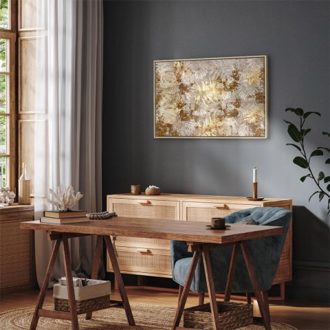 Obraz - Ekskluzywna chwila (1-częściowy) szeroki 120x80 W ramie drewnianej naturalnej