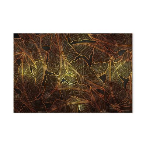 Obraz - Taniec złotych liści (1-częściowy) szeroki 120x80 Na płótnie włoskim