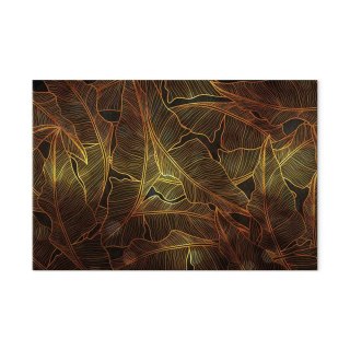 Obraz - Taniec złotych liści (1-częściowy) szeroki 90x60 Standard