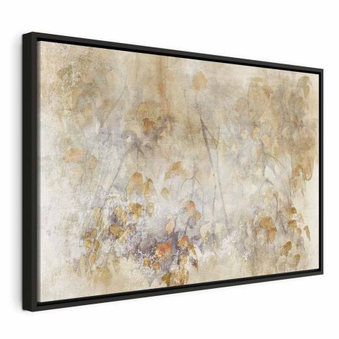Obraz - Akwarelowa natura(1-częściowy) szeroki 120x80 W ramie drewnianej czarnej