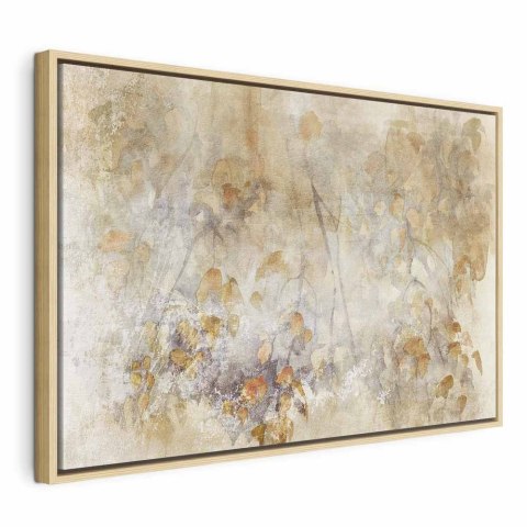 Obraz - Akwarelowa natura(1-częściowy) szeroki 120x80 W ramie drewnianej naturalnej