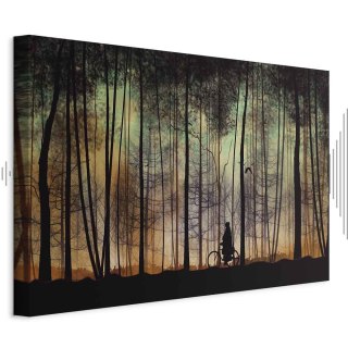 Obraz - Spacer przed zmrokiem (1-częściowy) szeroki 90x60 Akustyczny