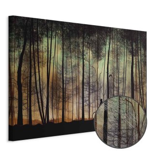 Obraz - Spacer przed zmrokiem (1-częściowy) szeroki 90x60 Premium Print