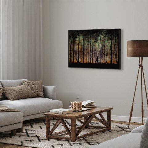 Obraz - Spacer przed zmrokiem (1-częściowy) szeroki 60x40 W ramie drewnianej czarnej