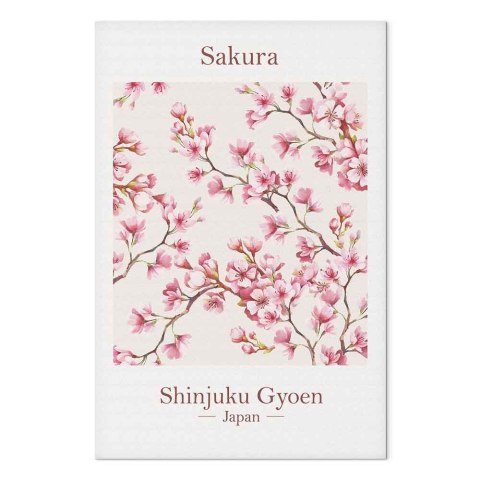 Obraz - Sakura (1-częściowy) pionowy 20x30 Na płótnie włoskim