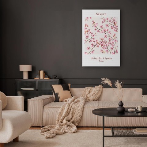 Obraz - Sakura (1-częściowy) pionowy 20x30 Na płótnie włoskim