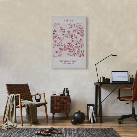 Obraz - Sakura (1-częściowy) pionowy 40x60 Na płótnie włoskim