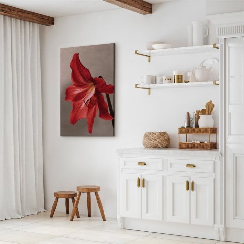 Obraz - Czerwony kwiat (1-częściowy) pionowy 60x90 Standard