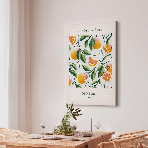 Obraz - The Orange Story (1-częściowy) pionowy 40x60 Standard