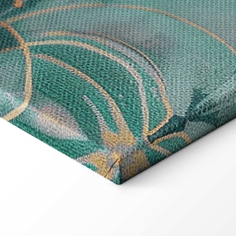Obraz - Gobelinowy wzór z łąką i kwiatami kilim z wiosennym motywem 60x40 Standard