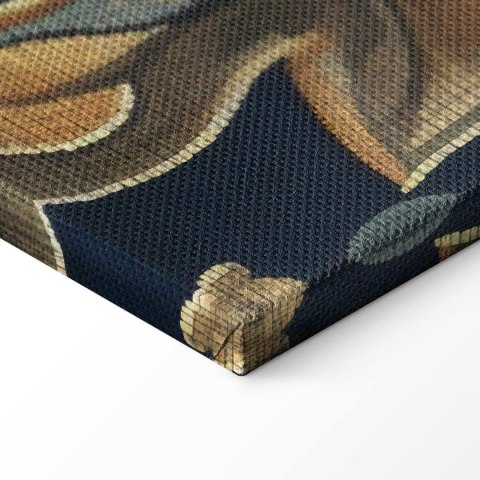 Obraz - Gobelinowe wielkie kwiaty retro motyw florystyczny w stylu kilimu 90x60 Standard