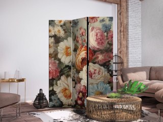 Parawan - Zapach natury - piękne ogrodowe kwiaty w pastelowych kolorach 135x172 Dwustronny