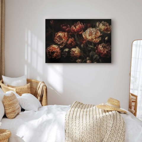 Obraz - Kwitnące tulipany 60x40 Na płótnie włoskim