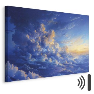 Obraz - Gdy niebo staje się płótnem: artystyczne dzieło natury w chmurach 120x80 Akustyczny