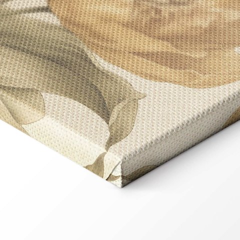 Obraz - Bukiet kwiatów na kremowym tle 90x60 Standard