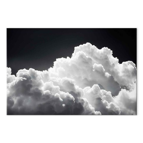 Obraz - Odkryj nieskończoną grę słonecznego światła - chmury i cienie na niebie. 60x40 Standard