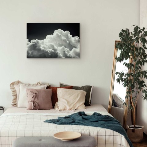 Obraz - Odkryj nieskończoną grę słonecznego światła - chmury i cienie na niebie. 90x60 Standard