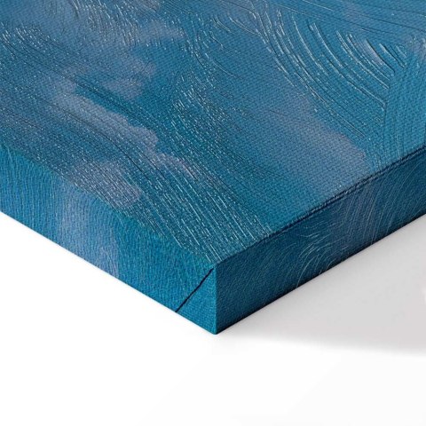 Obraz - Ocean w powietrzu: Falujące chmury odbijające światło poranka 30x20 Premium Print