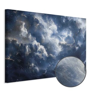 Obraz - Astronomiczne cuda: Chmury i gwiazdy w harmonijnym połączeniu 30x20 Premium Print