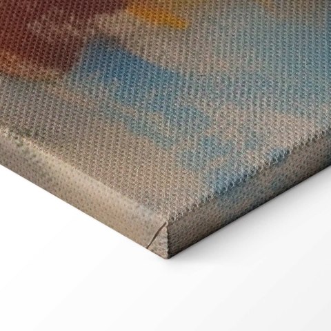 Obraz - Kwiecista ławeczka - obraz w stylu impresjonistycznym pełen kwiatów 60x40 Standard