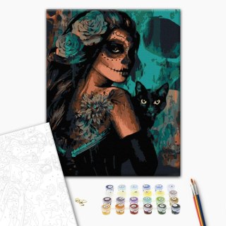 Obraz do samodzielnego malowania - Celebracja Halloween 40x50