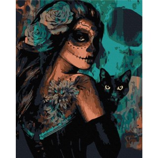 Obraz do samodzielnego malowania - Celebracja Halloween 40x50