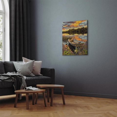 Obraz do samodzielnego malowania - Czekająca łódź 40x50