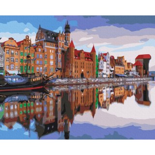 Obraz do samodzielnego malowania - Długie Pobrzeże w Gdańsku 50x40