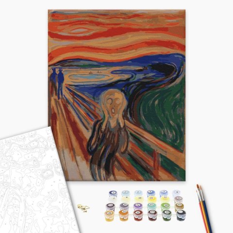 Obraz do samodzielnego malowania - Edvard Munch - Krzyk 40x50