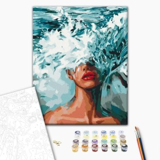 Obraz do samodzielnego malowania - Królowa oceanu 40x50