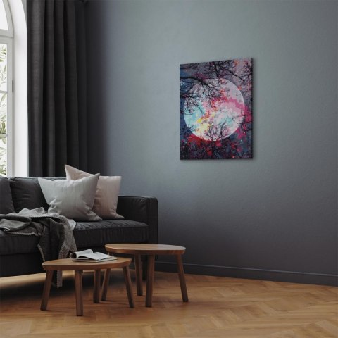 Obraz do samodzielnego malowania - Magiczny księżyc 40x50