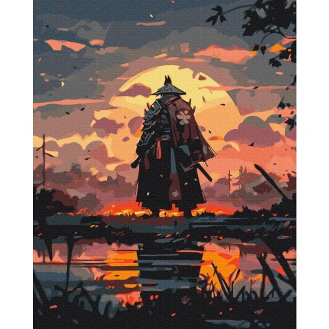 Obraz do samodzielnego malowania - Misja samuraja 40x50