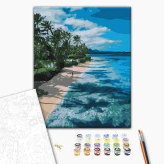 Obraz do samodzielnego malowania - Rajska plaża 40x50