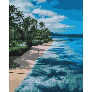 Obraz do samodzielnego malowania - Rajska plaża 40x50