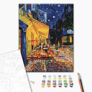 Obraz do samodzielnego malowania - Vincent van Gogh - Taras kawiarni w nocy 40x50