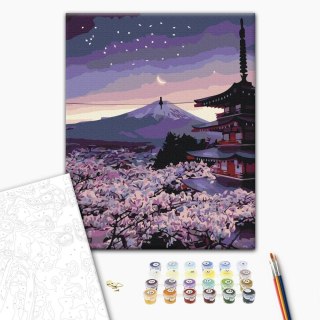 Obraz do samodzielnego malowania - Zmierzch nad Japonią 40x50