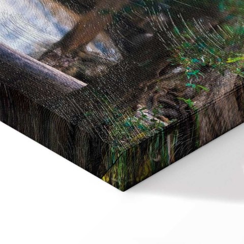 Obraz - Budda i wodospad 200x100 Premium Print