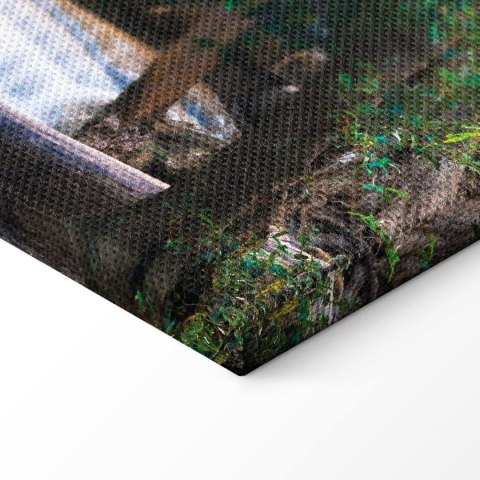 Obraz - Budda i wodospad 225x112.5 Standard