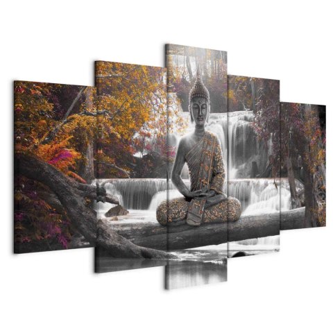 Obraz - Jesienny Budda 100x50 Na płótnie włoskim