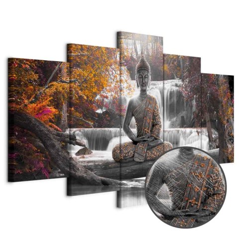 Obraz - Jesienny Budda 200x100 Premium Print